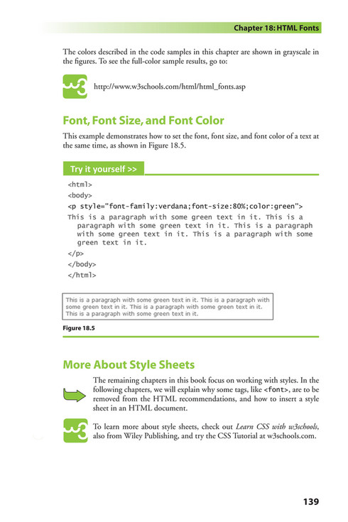 Citrus Fashions - [Wiley] - Learn HTML and CSS - [w3Schools] - Page 150 ...
