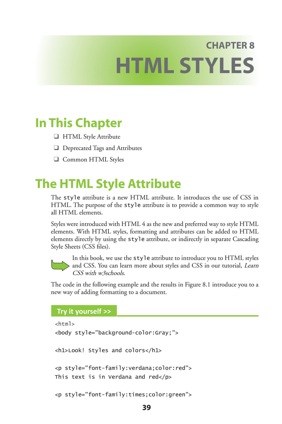 Citrus Fashions - [Wiley] - Learn HTML and CSS - [w3Schools] - Page 50-51 -  Created with 