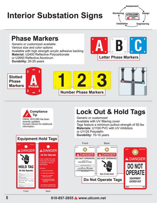 Substation Rack Label Uticom Systems, Inc - Substation Marking Guide - Page 8-9 - Created ...