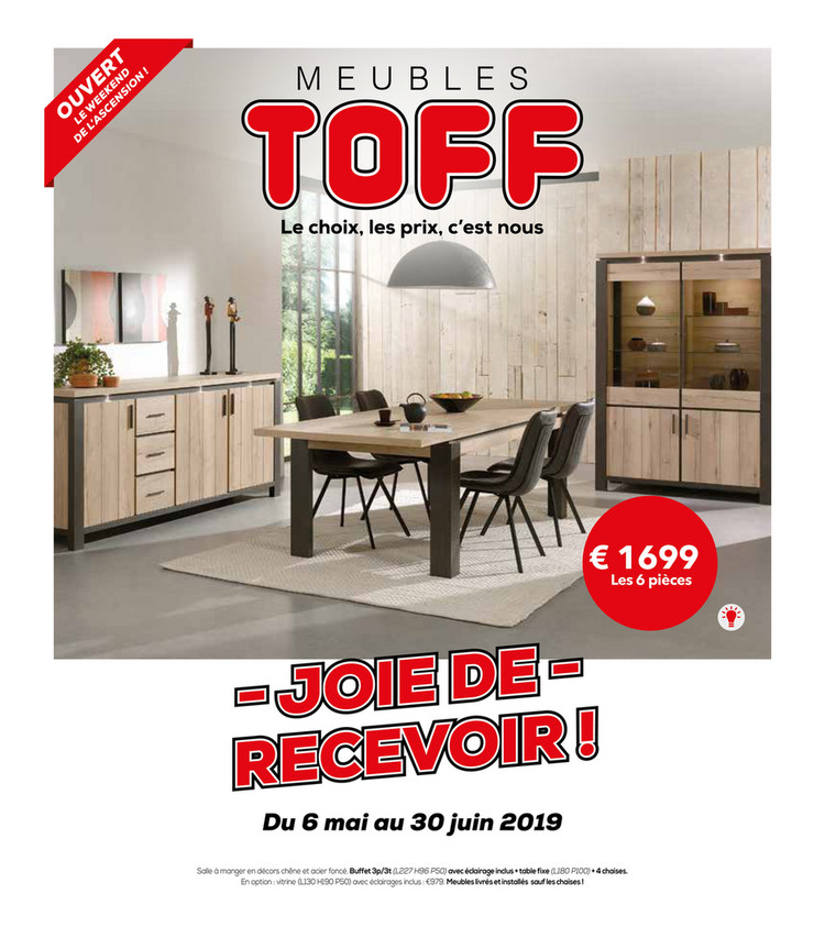 Folder Meubles et cuisines Toff du 06/05/2019 au 30/06/2019 - promotions du mois mai