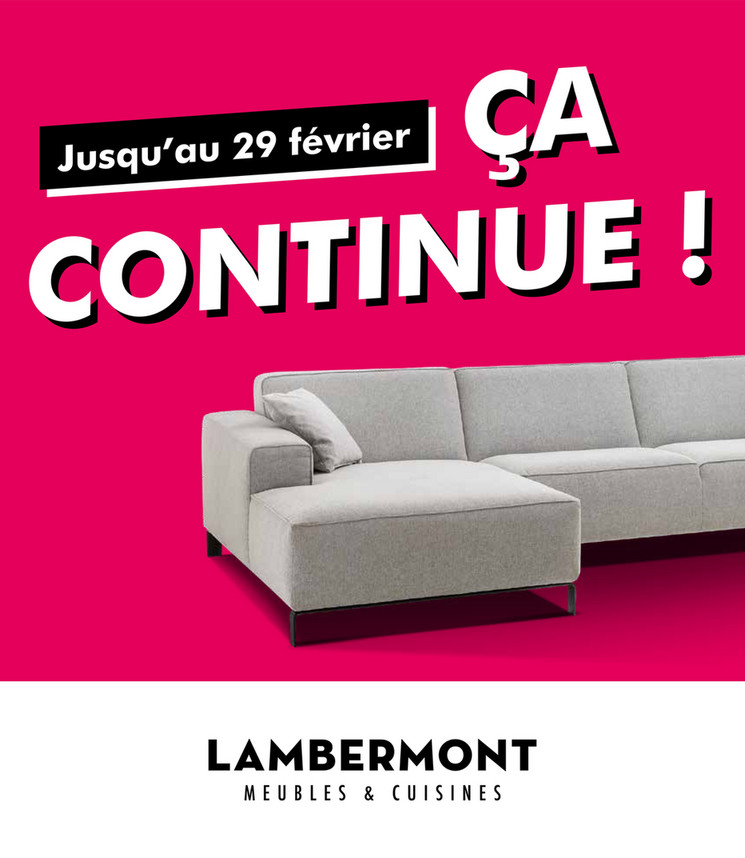 Folder Meubles et cuisines Lambermont du 01/02/2020 au 29/02/2020 - Promotions du mois de février