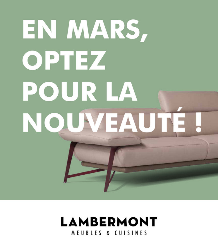 Folder Meubles et cuisines Lambermont du 03/03/2020 au 31/03/2020 - Promotions du mois de mars