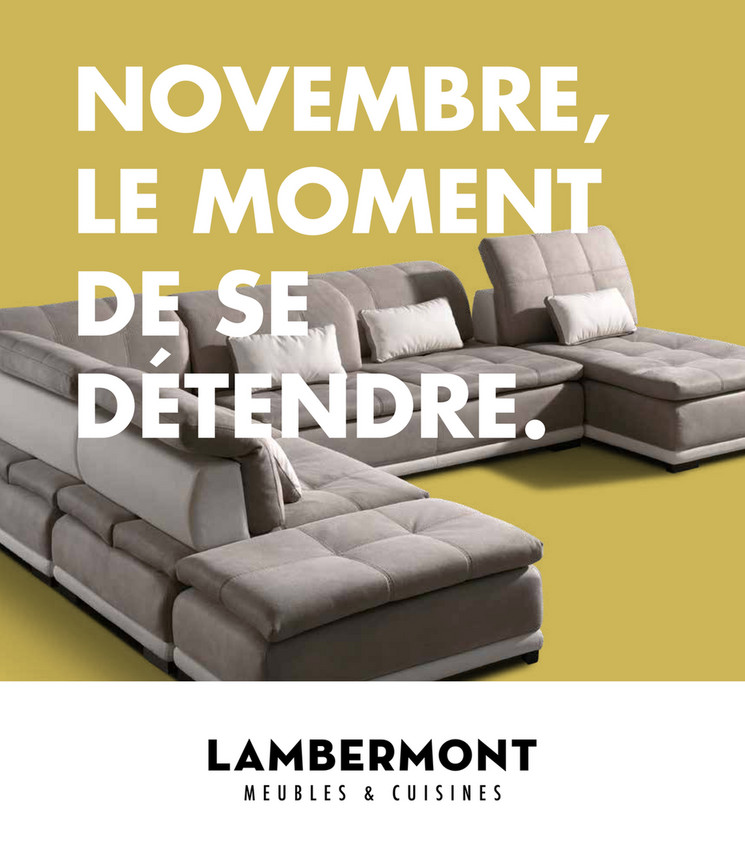Folder Meubles et cuisines Lambermont du 01/11/2018 au 30/11/2018 - Promotions de la semaine 44