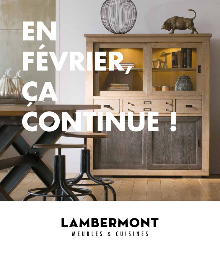 Folder Meubles et cuisines Lambermont du 01/02/2019 au 28/02/2019 - Promotions de la semaine 6