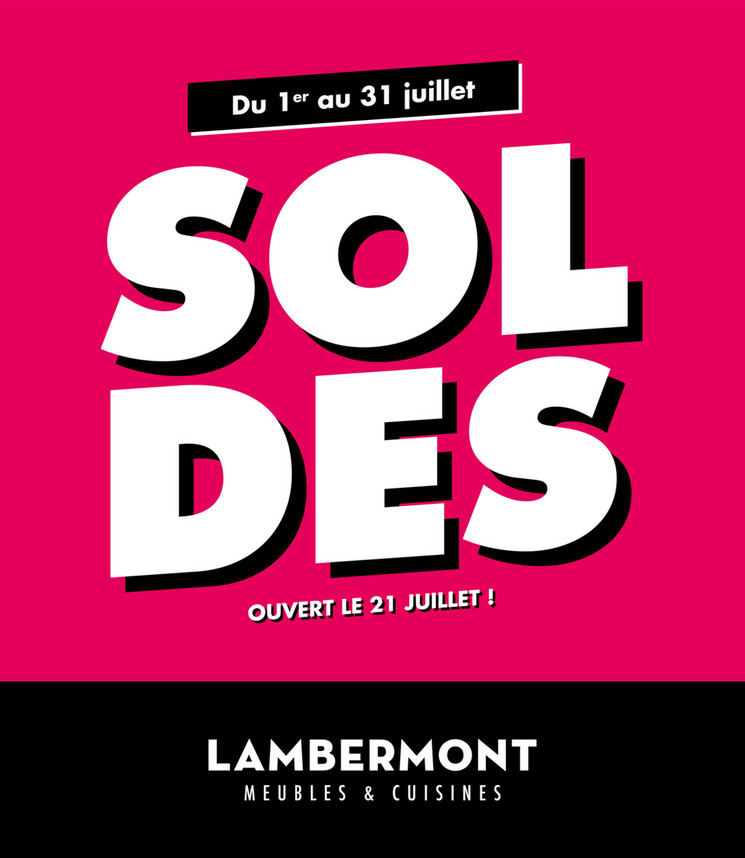 Folder Meubles et cuisines Lambermont du 02/07/2019 au 31/07/2019 - Promotions du moi juillet