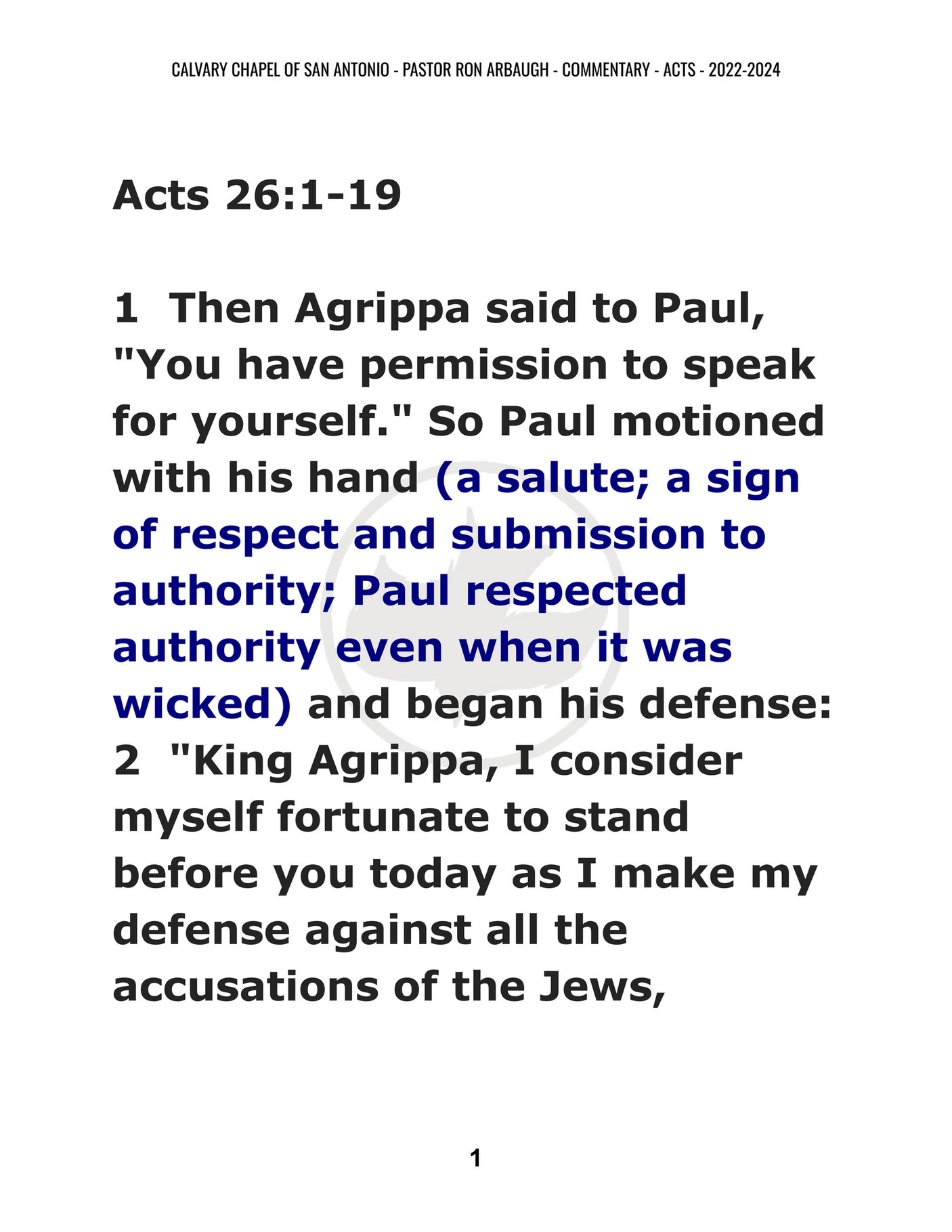 Calvary Chapel of San Antonio - Acts 26_1-19 - Page 1 - Created with