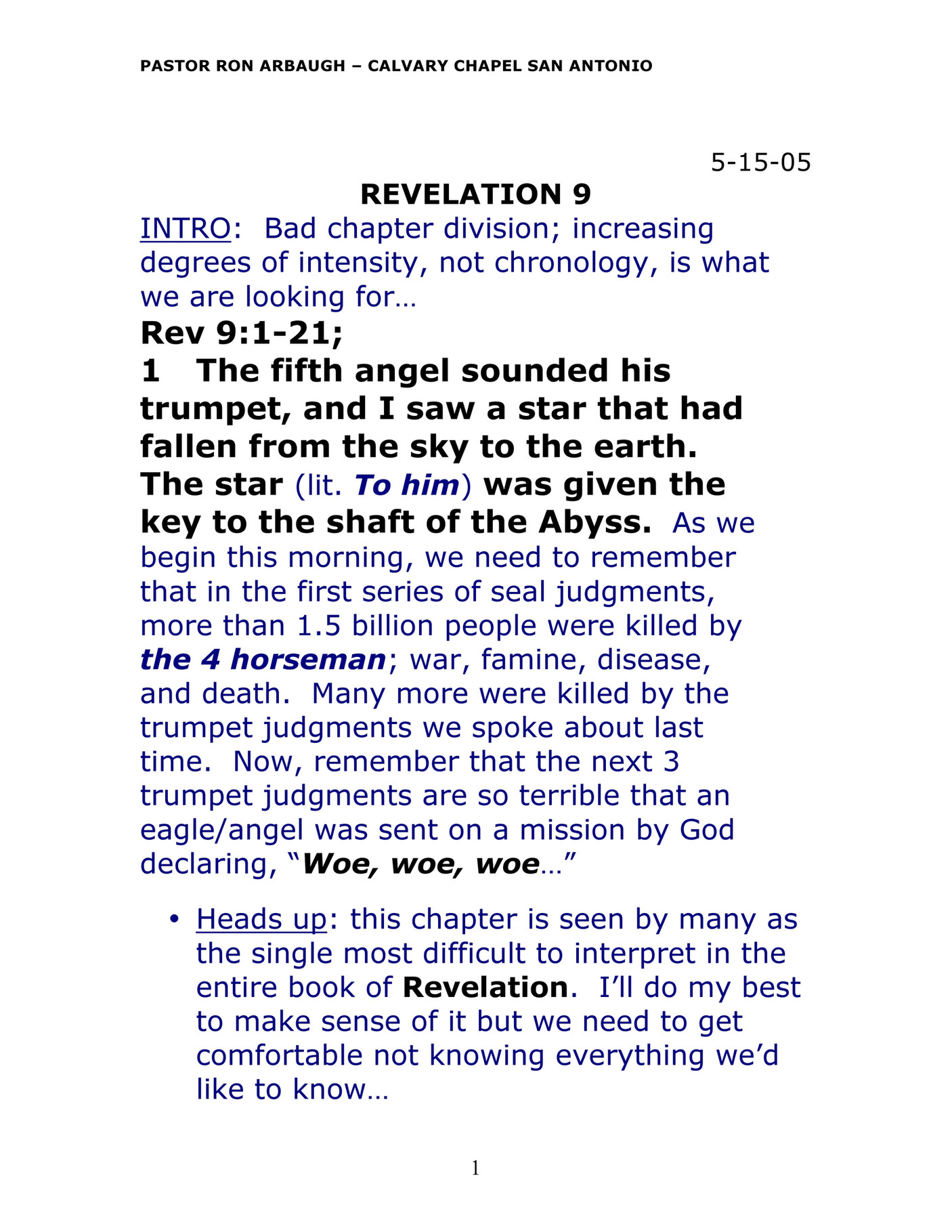 Calvary Chapel Of San Antonio - Rev9 - Page 1 - Created With Publitas.com