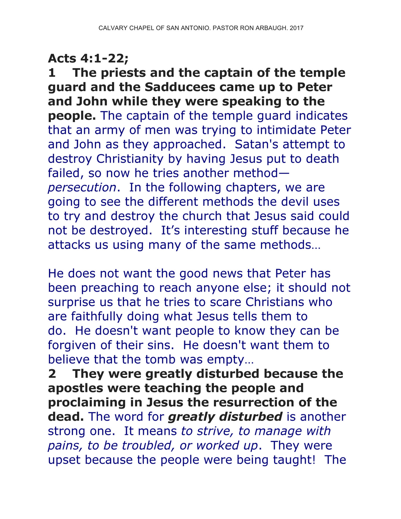 Calvary Chapel Of San Antonio Acts4 1 22 Page 1 Created With