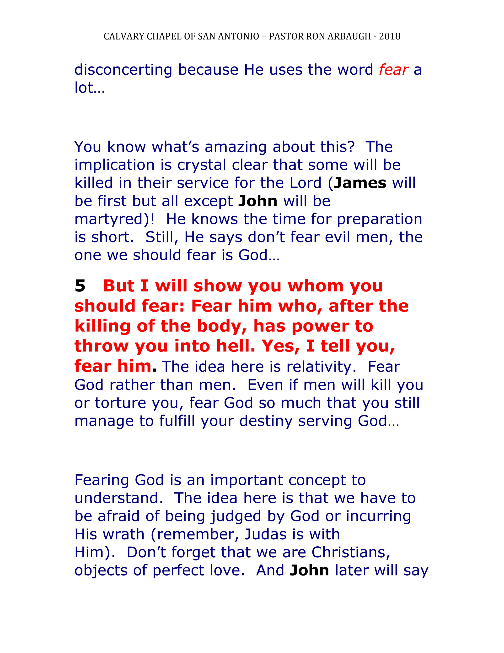 fear of god like objects