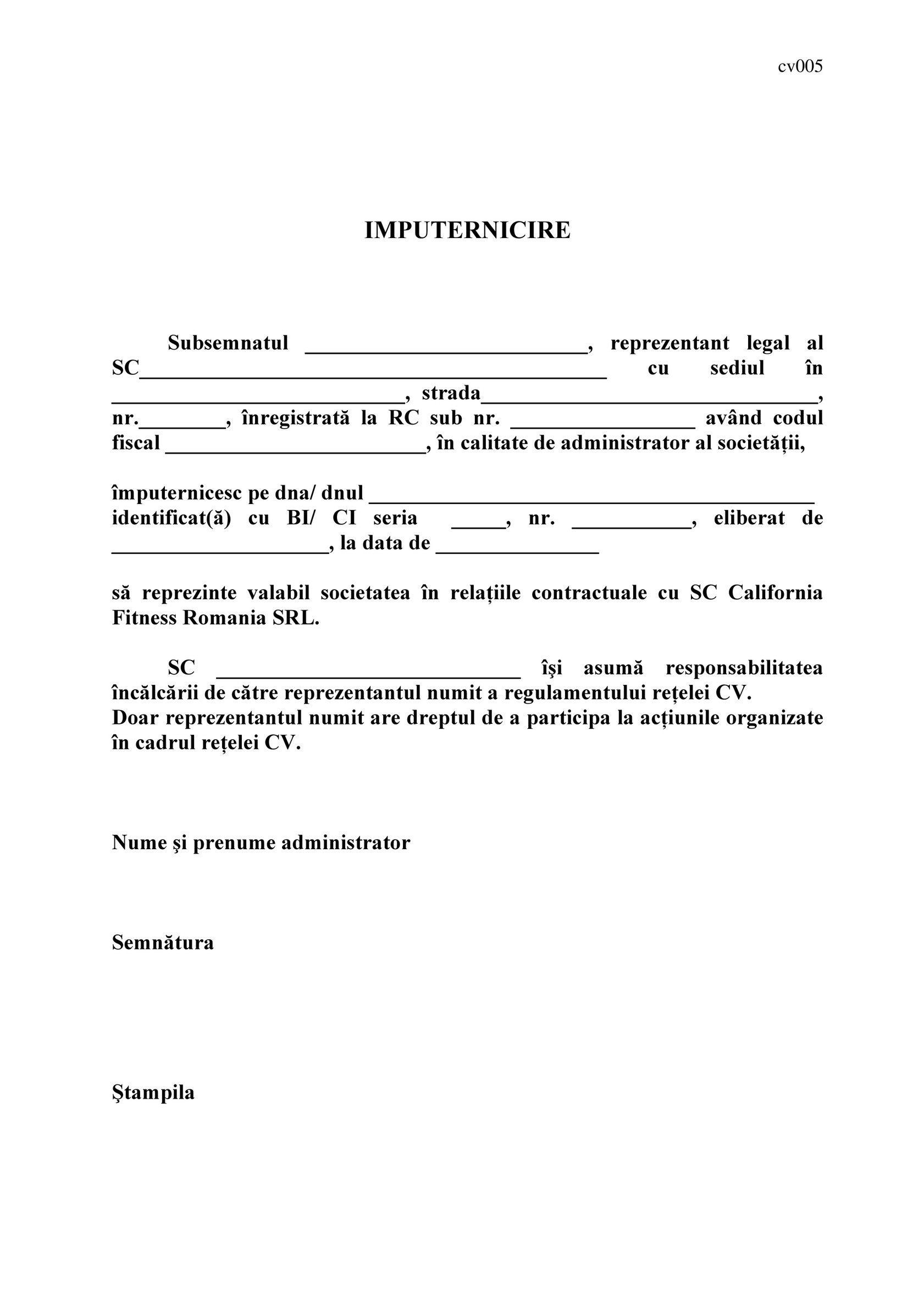 Calivita Romania Imputernicire Reprezentant Page 1 Created With Publitas Com