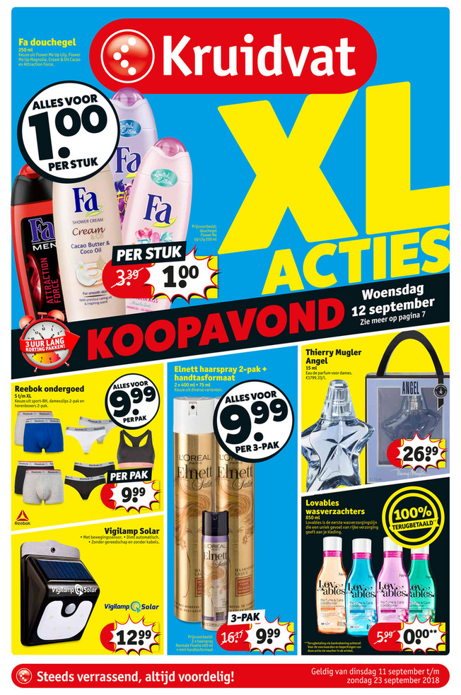 Kruidvat folder van 11/09/2018 tot 23/09/2018 - Weekpromoties 37