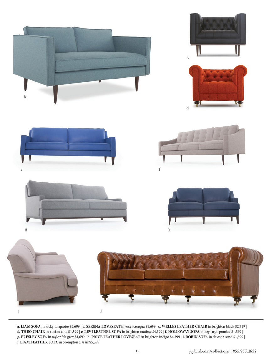 Joybird Furniture Catalog Winter 2018 Page 12 13