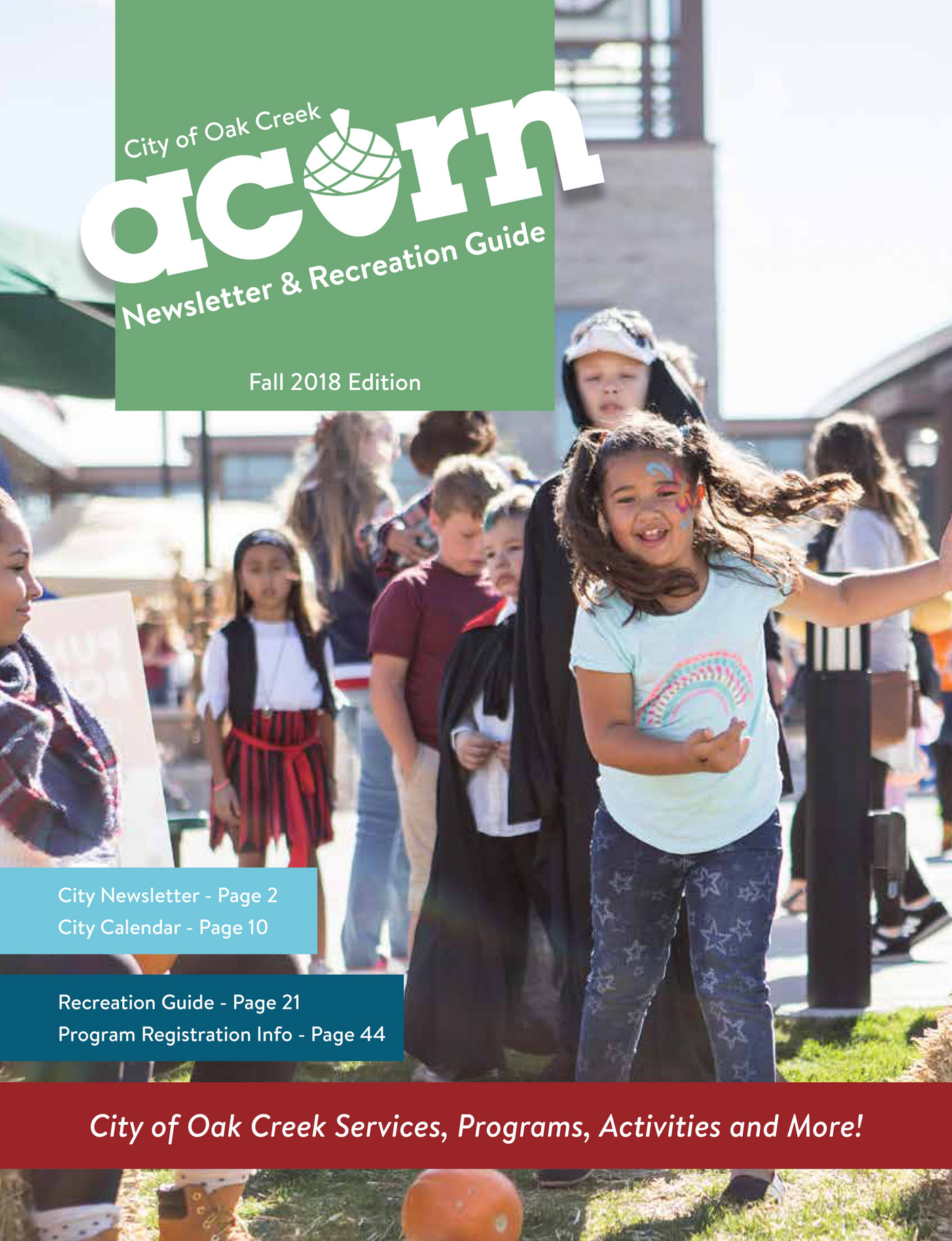 City Of Oak Creek Fall 2018 City Of Oak Creek Acorn Newsletter