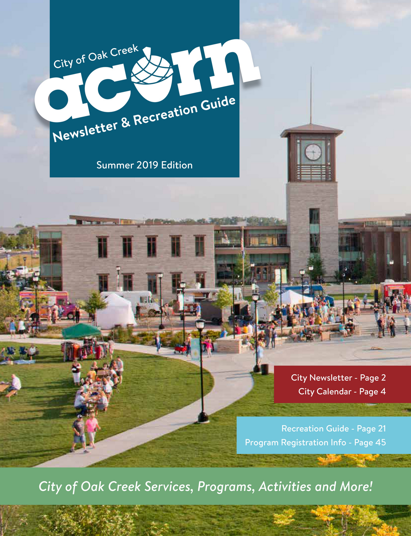 City of Oak Creek Summer 2019 City of Oak Creek Acorn Newsletter