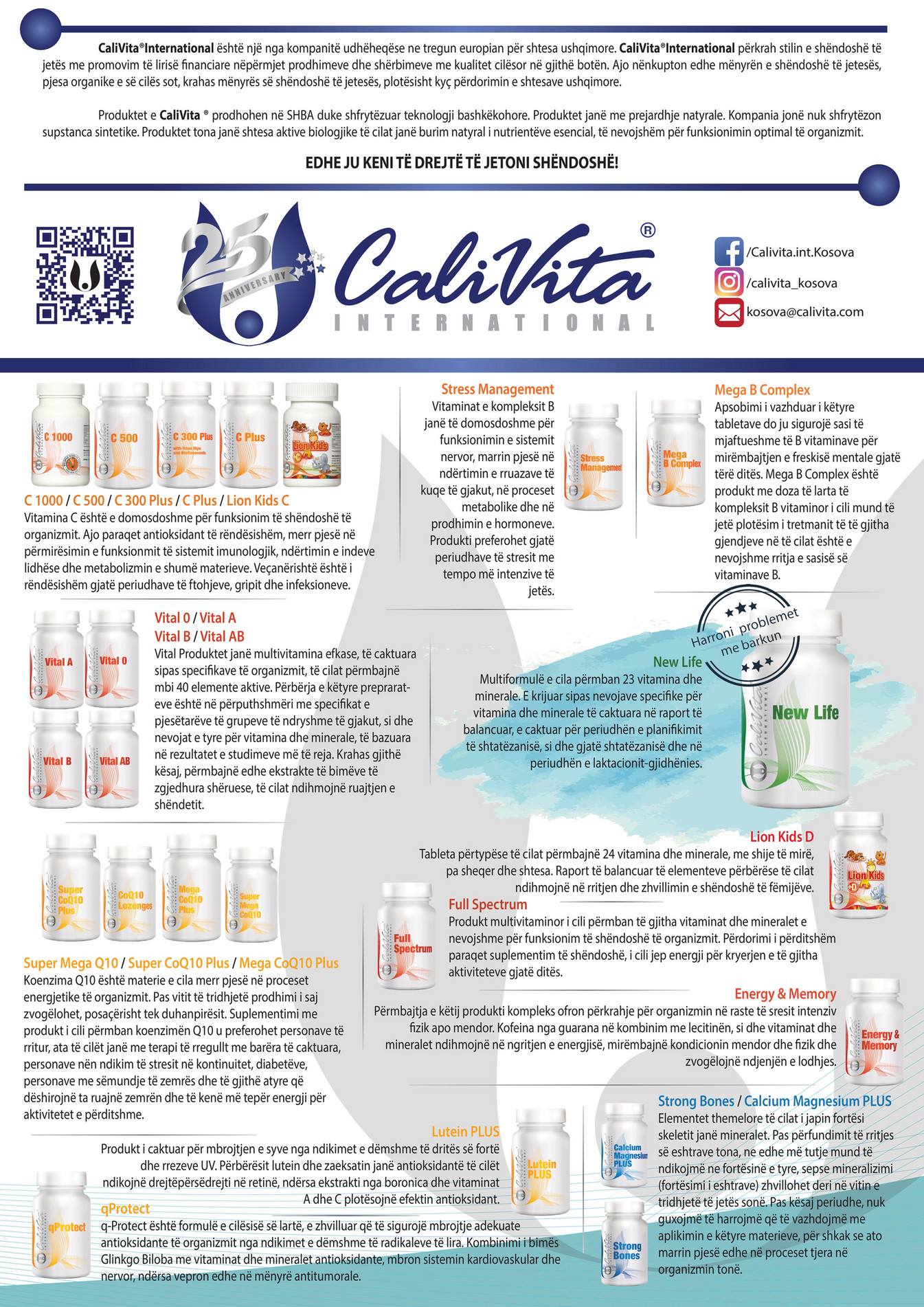 CaliVita katalogu i vogël i produkteve 2018 Page 1 Created with