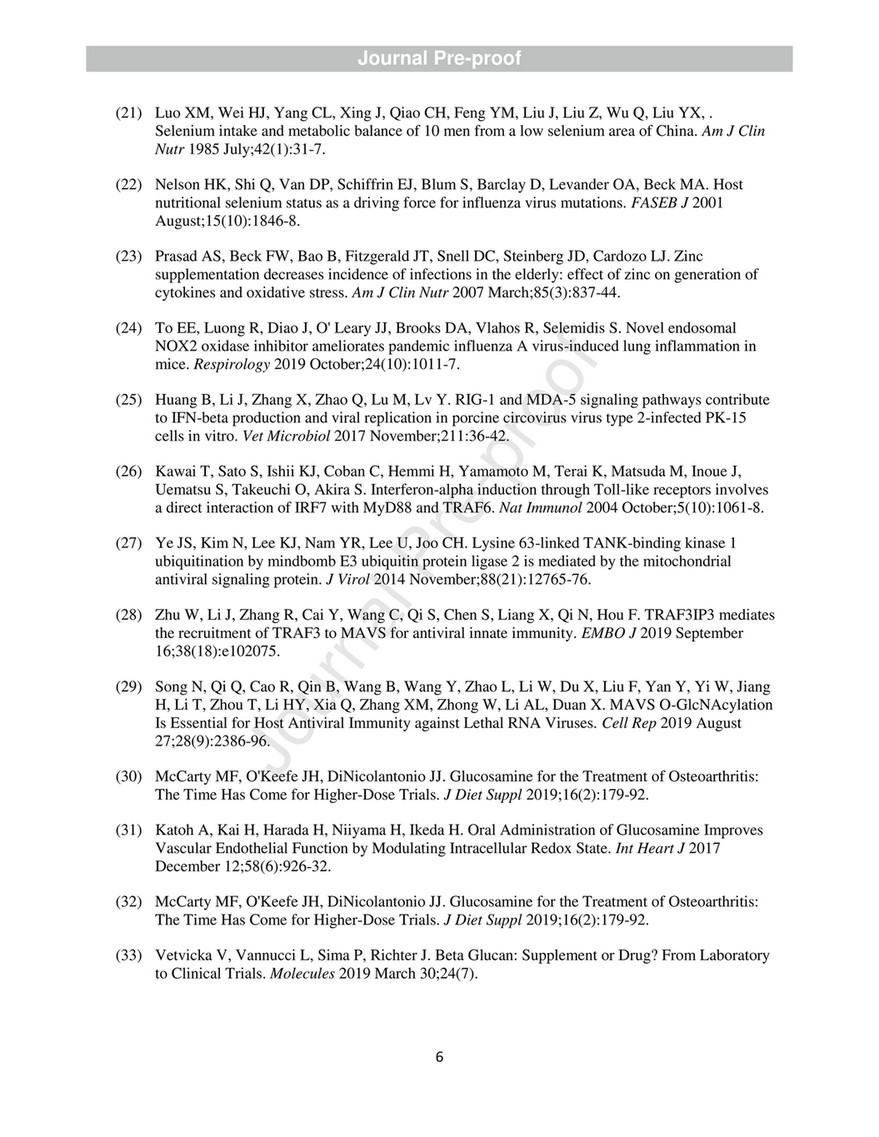 Charles Macetko Artigo Mccarty Nutraceuticals Have Potential For Boosting The Type 1 Interferon Response To Rna Viruses Including Influenza And Coronavirus Page 4 5 Created With Publitas Com