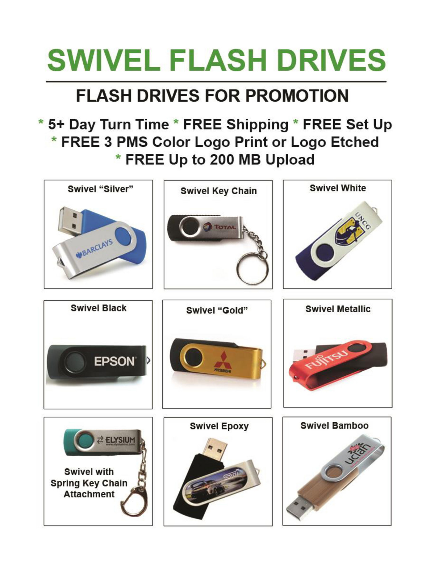 Swivel Flash Drive Catalog Page 1