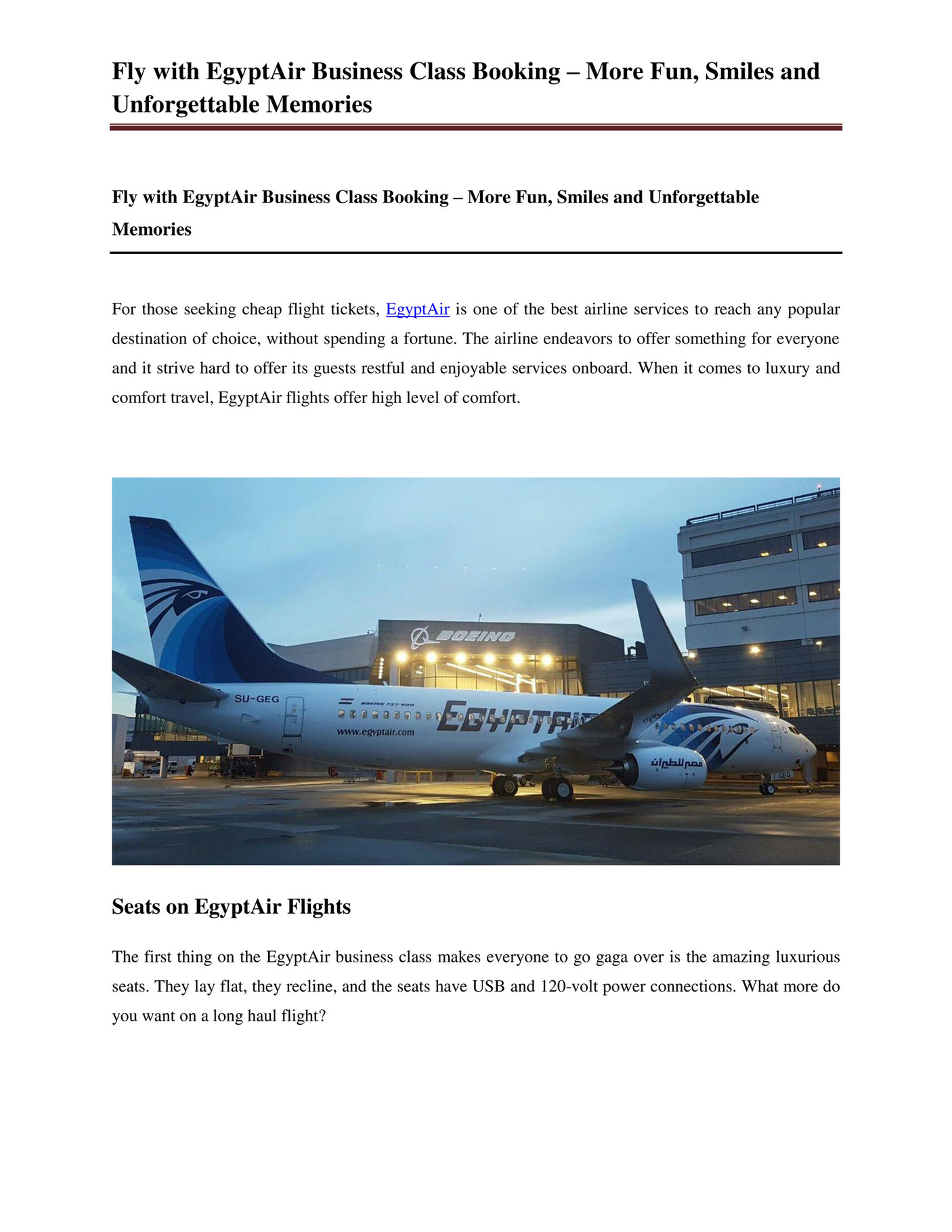 view booking egyptair