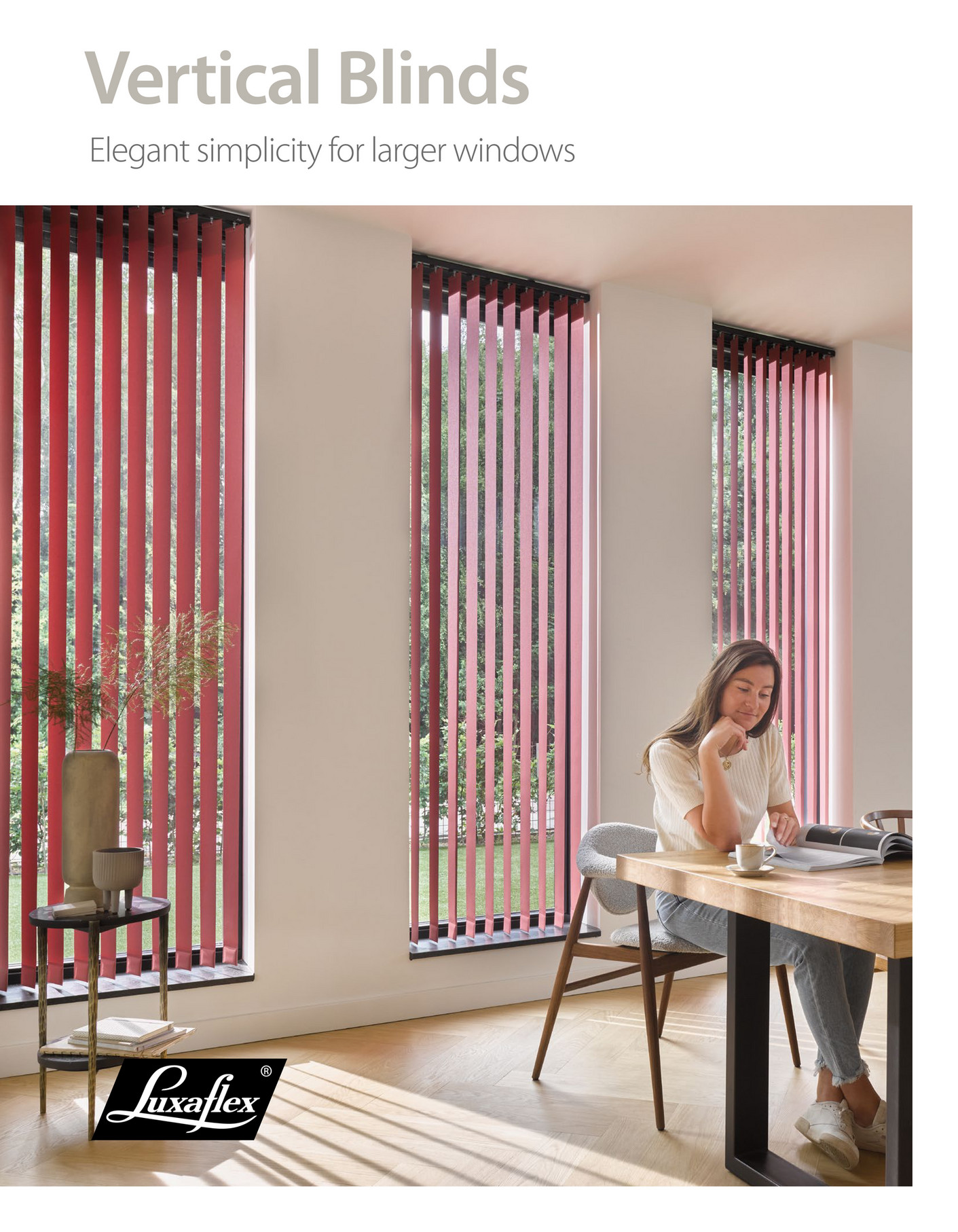 Luxaflex® Vertical Blinds Elegant Style for Large Windows Page 1
