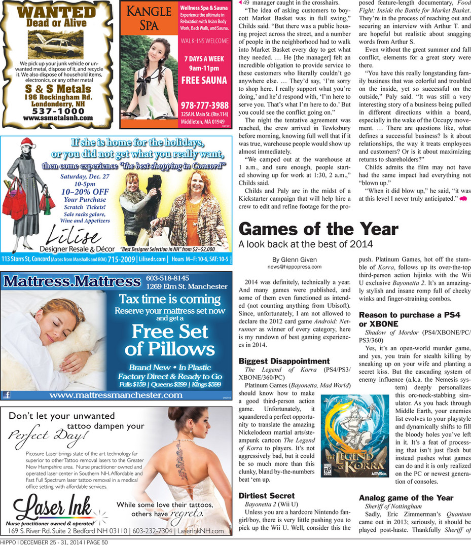 Hippo Press The Hippo December 25 2014 Page 52 53 Created