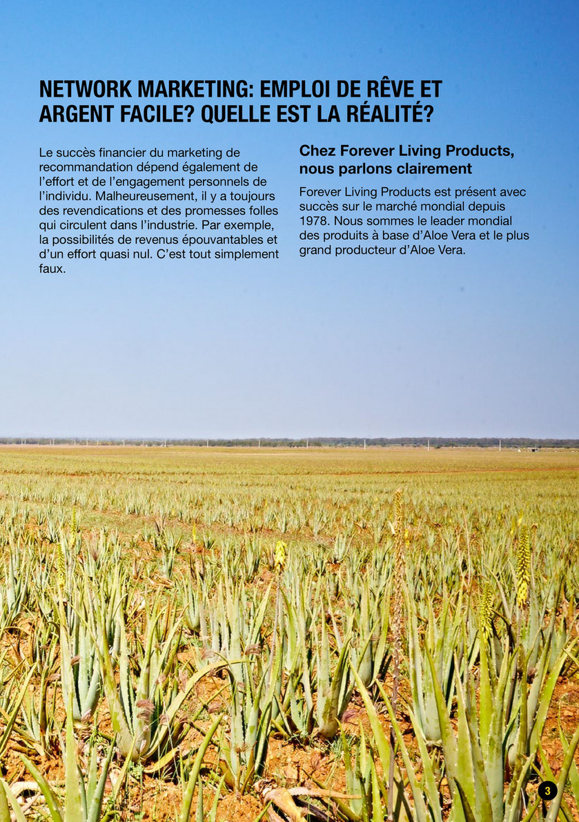 Forever Living Products - Brochure Network Marketing - Page 1 - Cr avec  Publitas.com