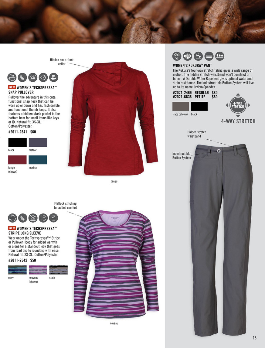 Exofficio Fall 15 Catalog Page 14 15 Created With Publitas Com