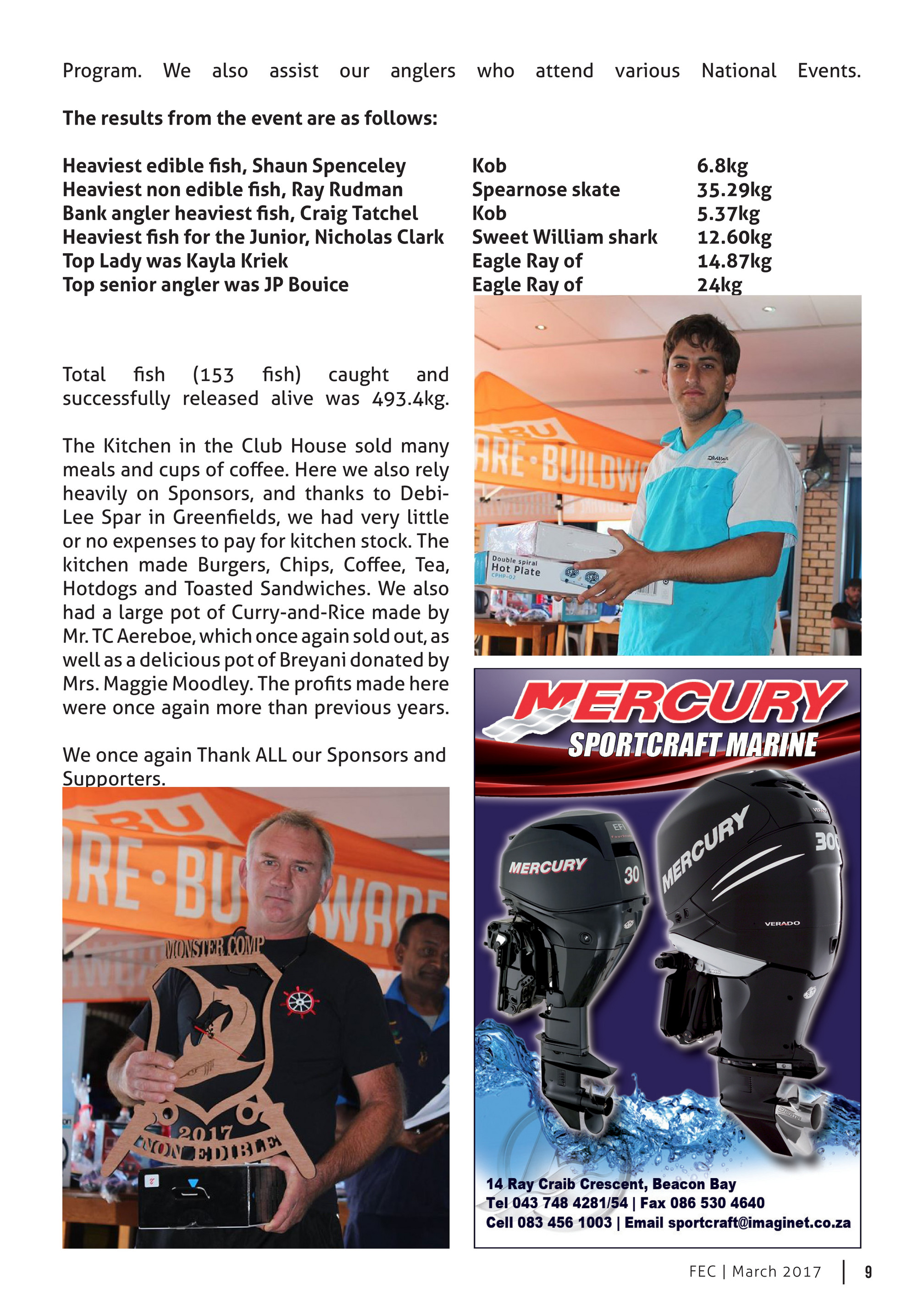 Fishing EC - Fishing EC Magazine - May 2017 - Page 20-21 - Created with  Publitas.com