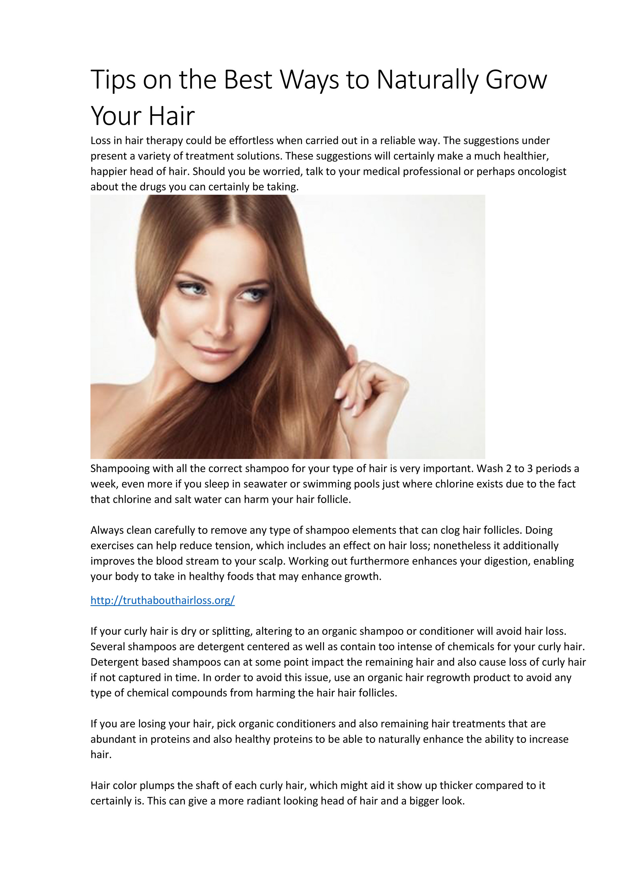 Geoffrey Farnham - Tips on the Best Ways to Naturally Grow Your Hair - Page  1 - Created with 