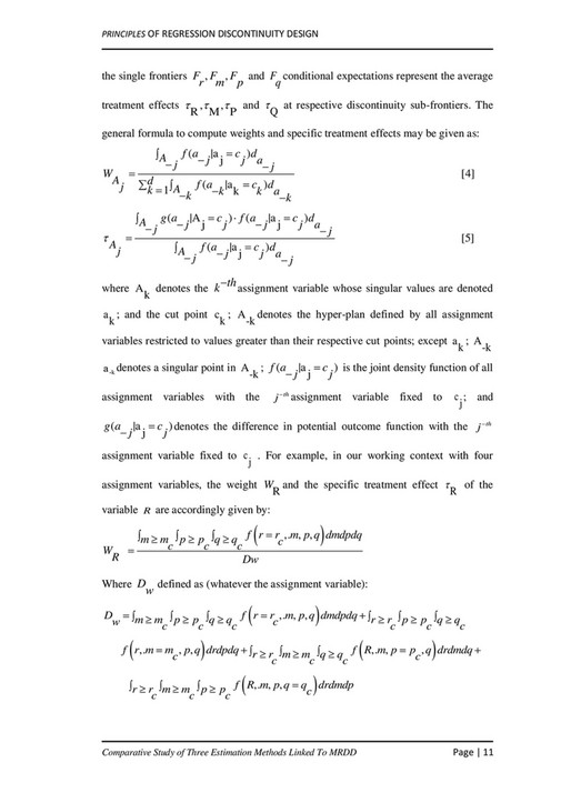 regression discontinuity with multiple assignment variables