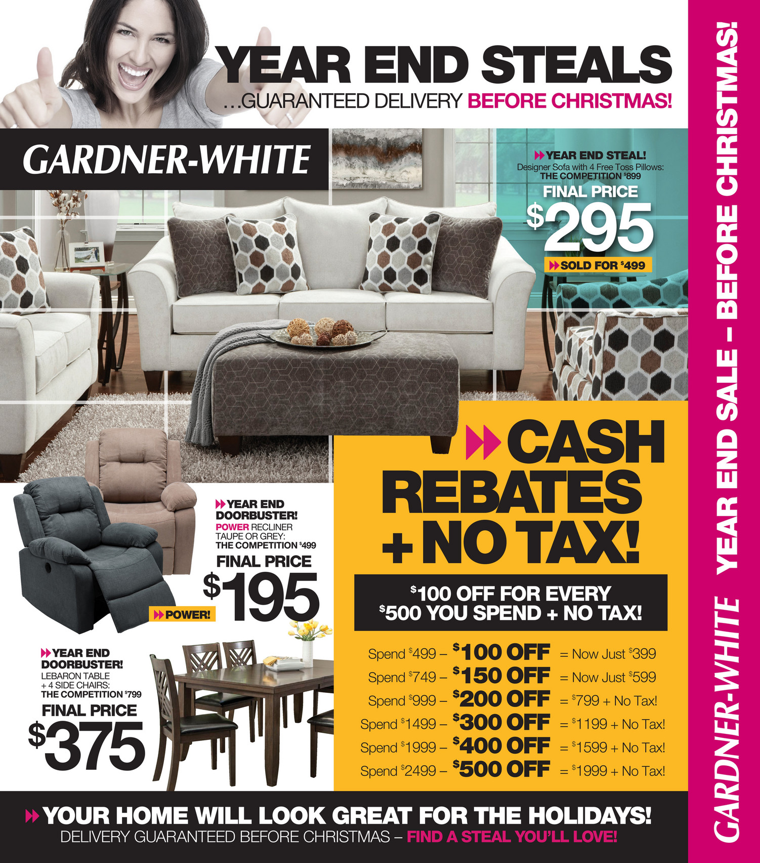 Gardner White Furniture Year End Steals Page 4
