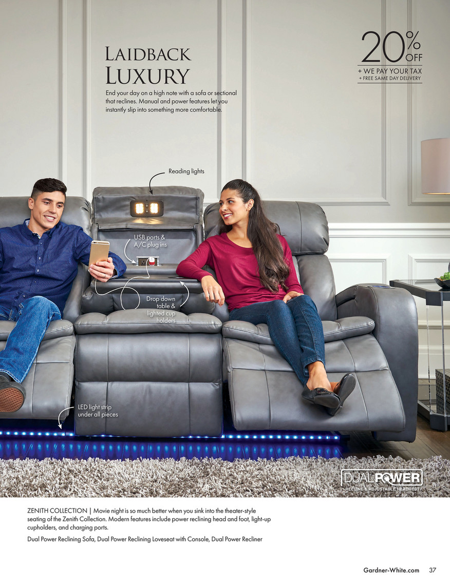 microfiber sofa and loveseat on Spring Catalog 2021 Gardner White Furniture Victor Microfiber Reclining Sofa
