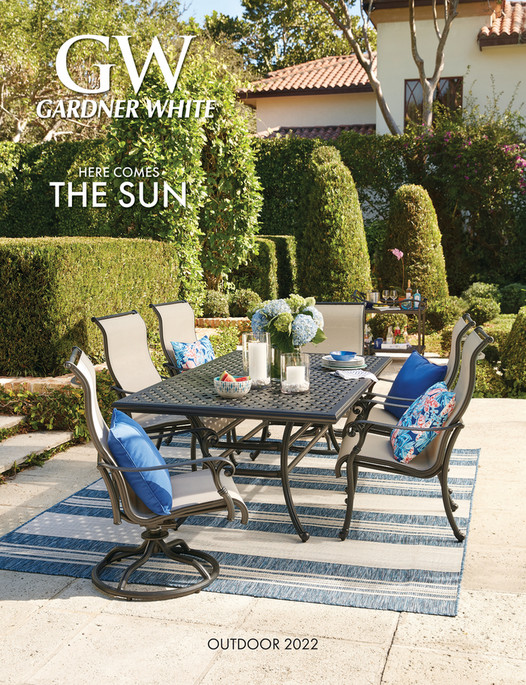 Gardner store white chairs