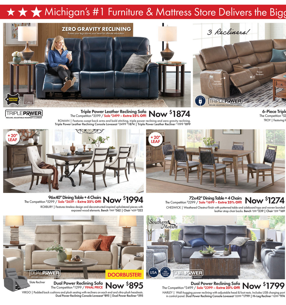 Gardner White Leather Sofas Baci Living Room