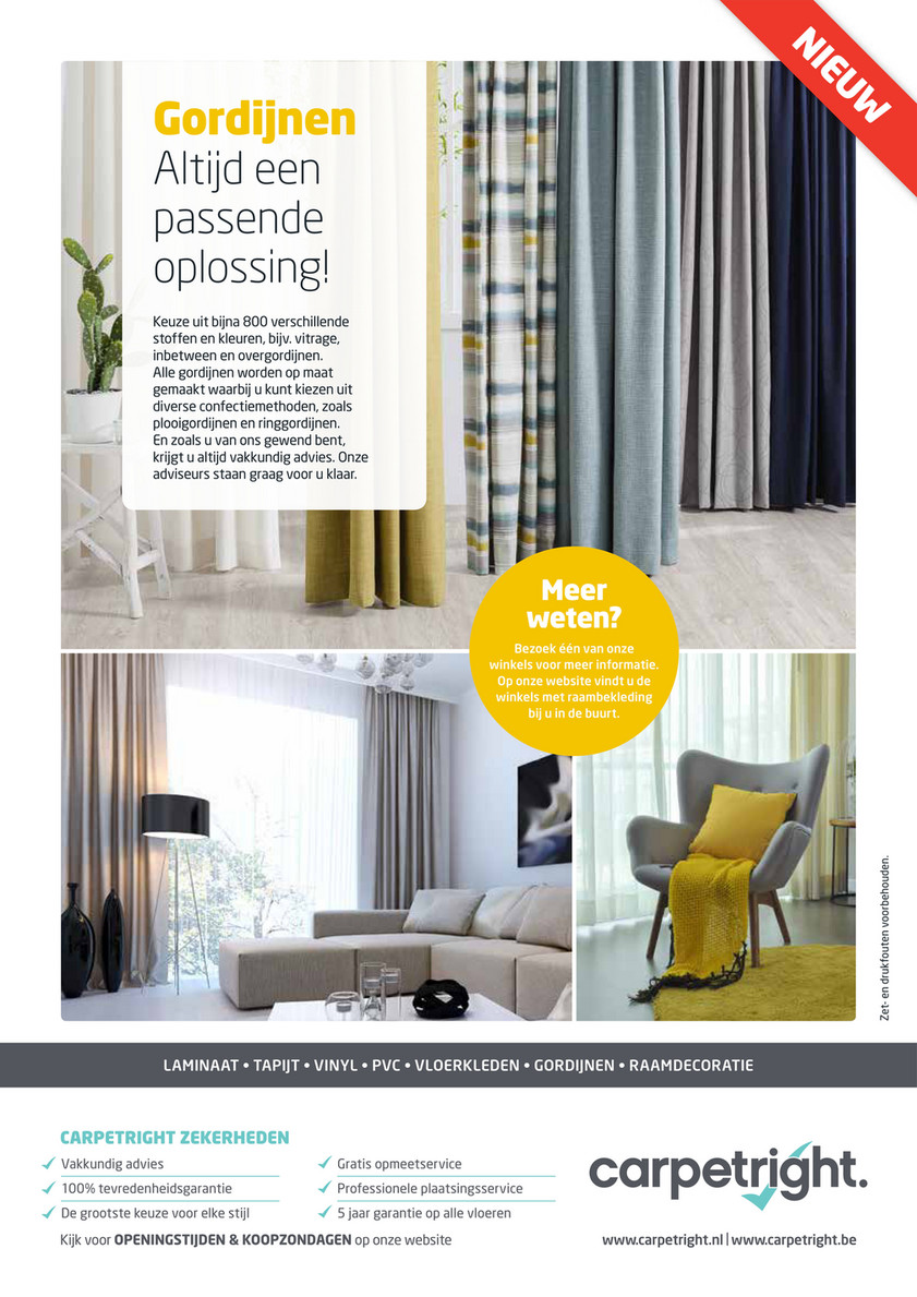 Folder Carpetright van 01/05/2018 tot 31/12/2018 - gordijnen-en ... Folder Carpetright van 01/05/2018 tot 31/12/2018 - gordijnen-en ...