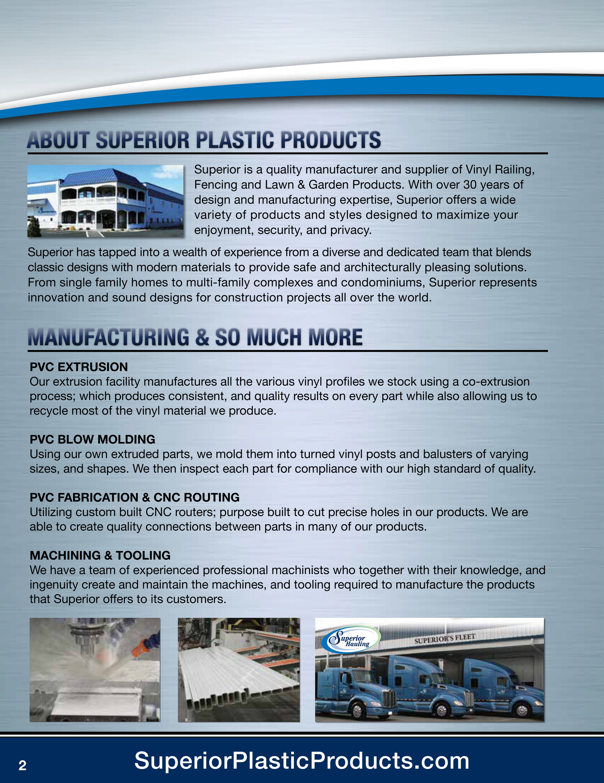 Superior Plastic Products - Quality Vinyl Railing, Fencing, & Much More