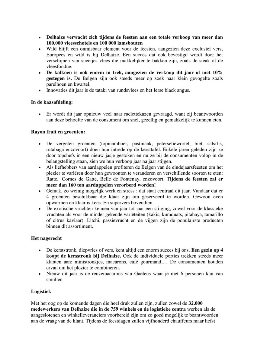 Belgium Pdf Nl Trends En Cijfers Voor De Eindejaarsfeesten Bij Delhaize Page 4 5