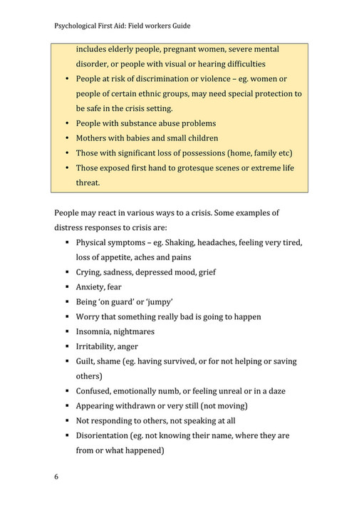 My publications - Psychological First Aid Guide - Page 4-5 - Created ...