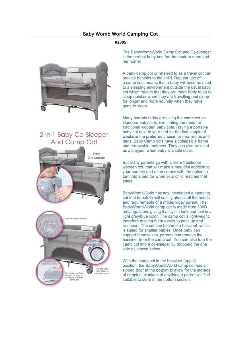 My Mom And Me My Mom And Me Camping Cots Page 2 3 Created with Publitas