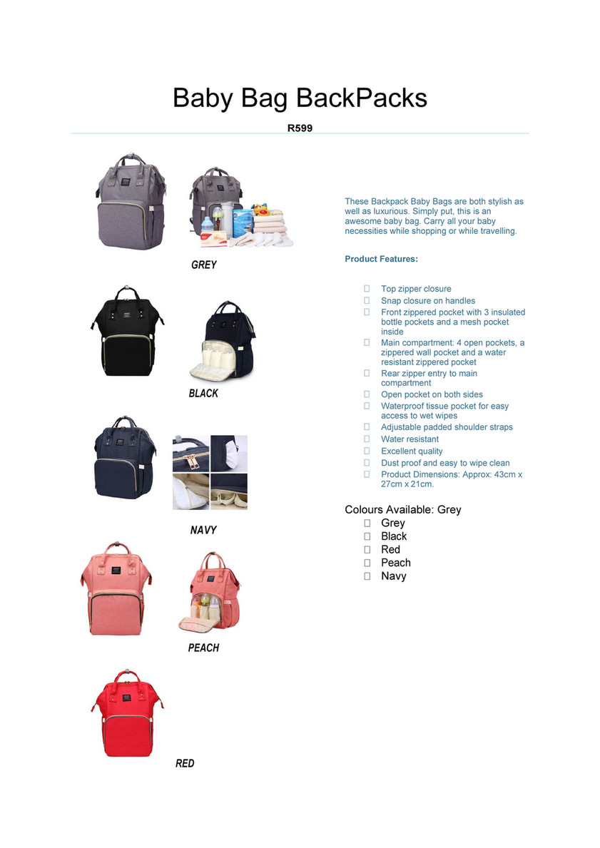 my mom and me baby bags