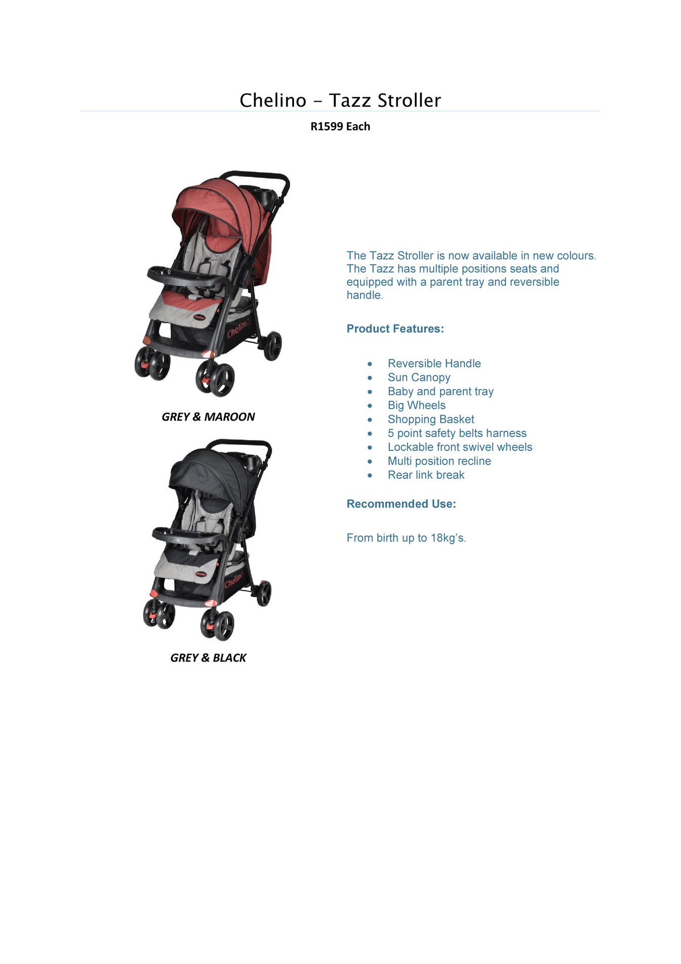 chelino rocky stroller