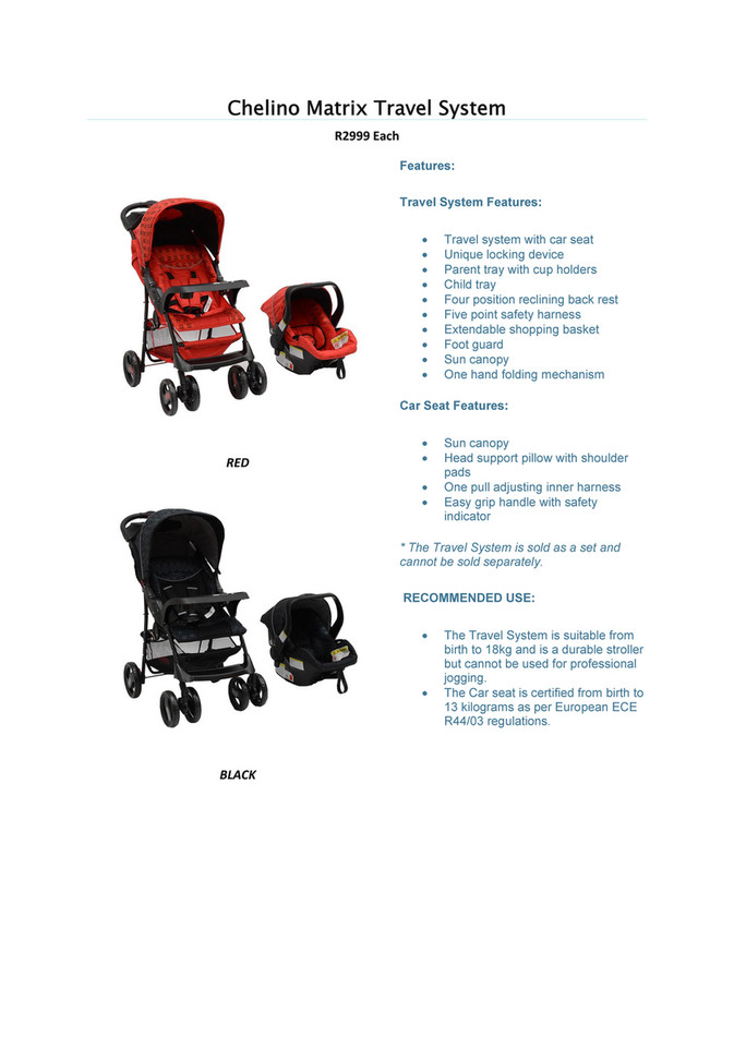 chelino matrix travel system
