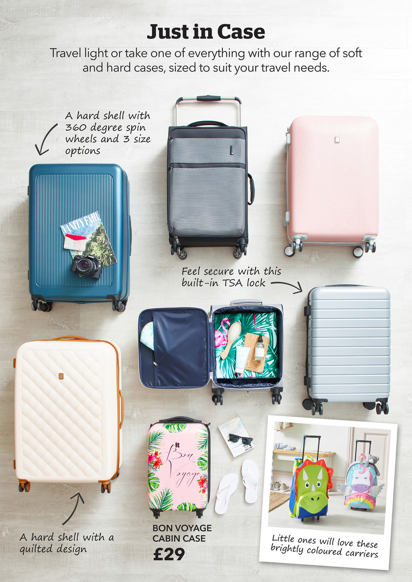 dunelm small suitcases