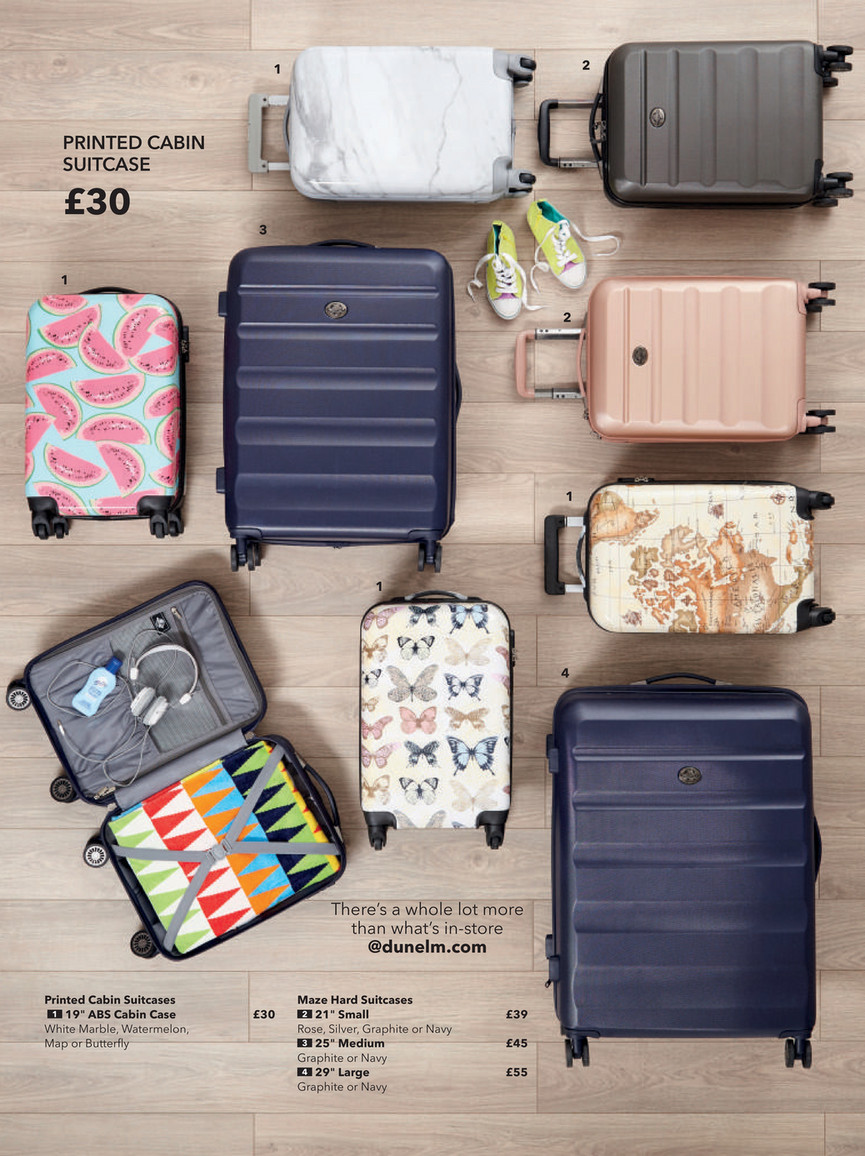 dunelm marble suitcase