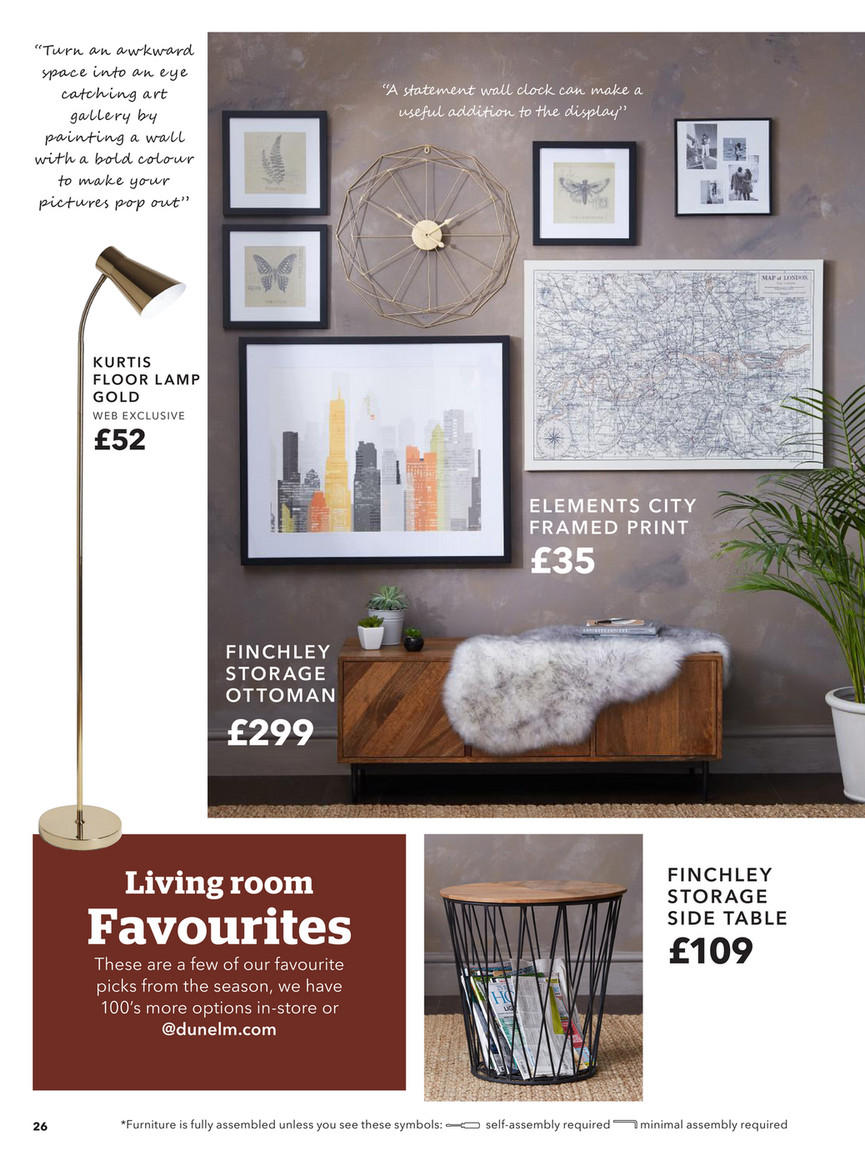 Dunelm Living Room Wall Clocks Baci Living Room