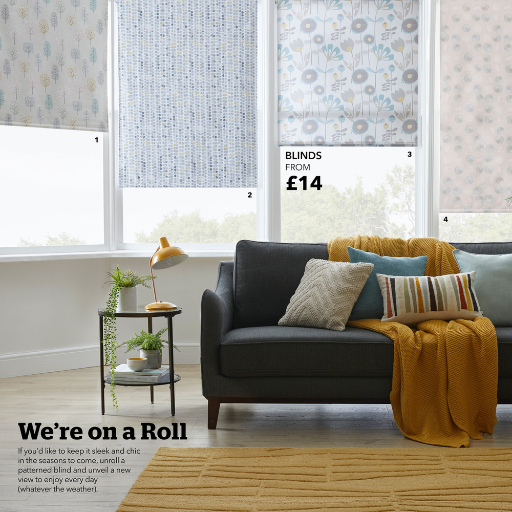 Dunelms Roller Blinds - Puns Wallpaper