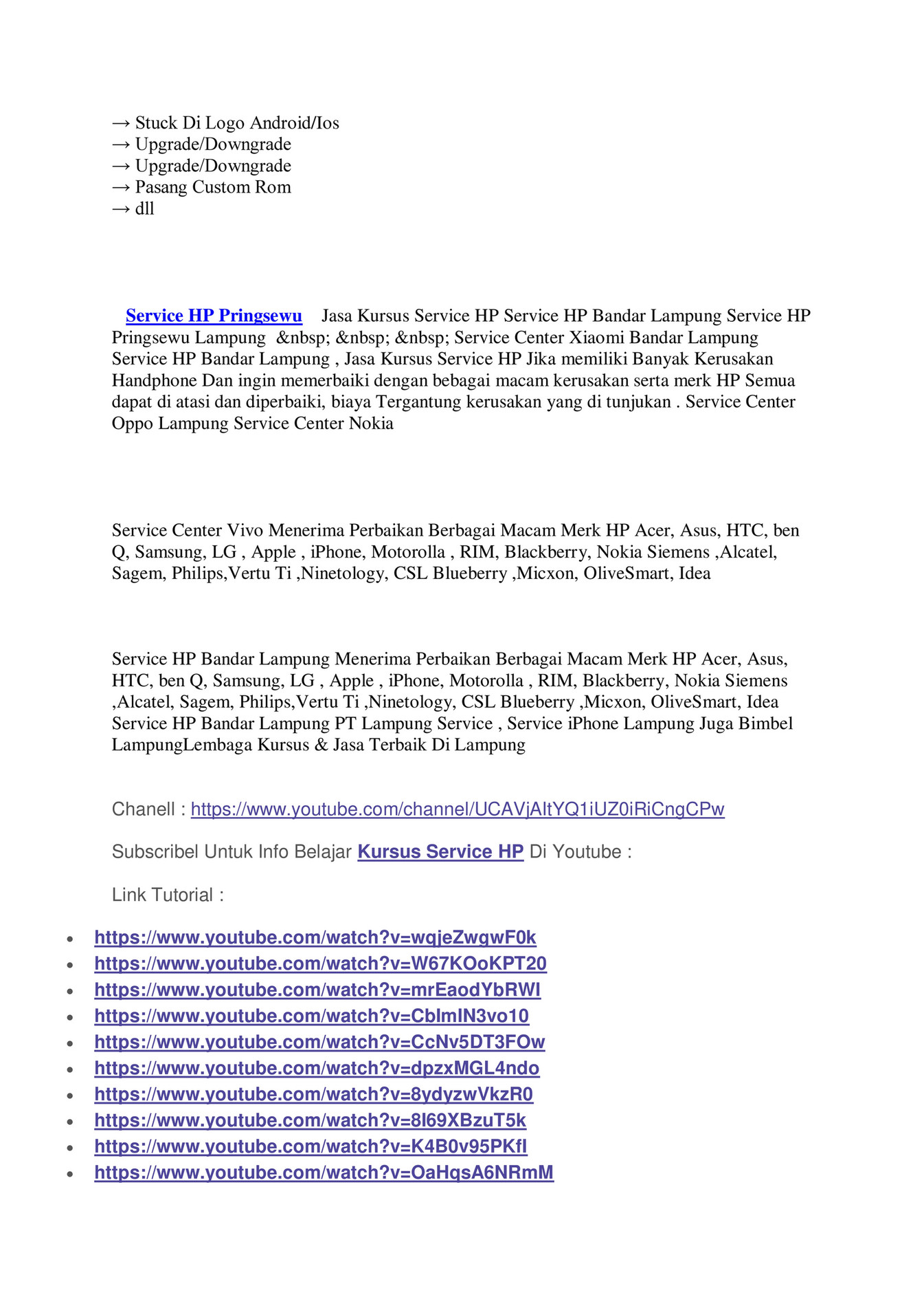 Cv Lampung Service Service Hp Pringsewu Page 8 Created With Publitas Com