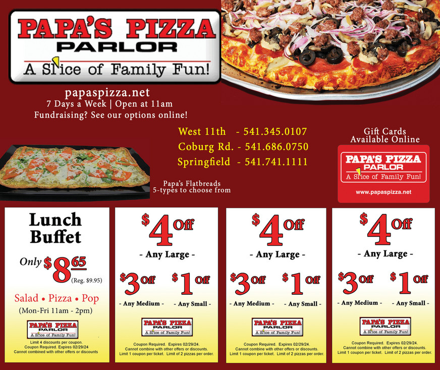 Papa's Pizza Coburg Rd