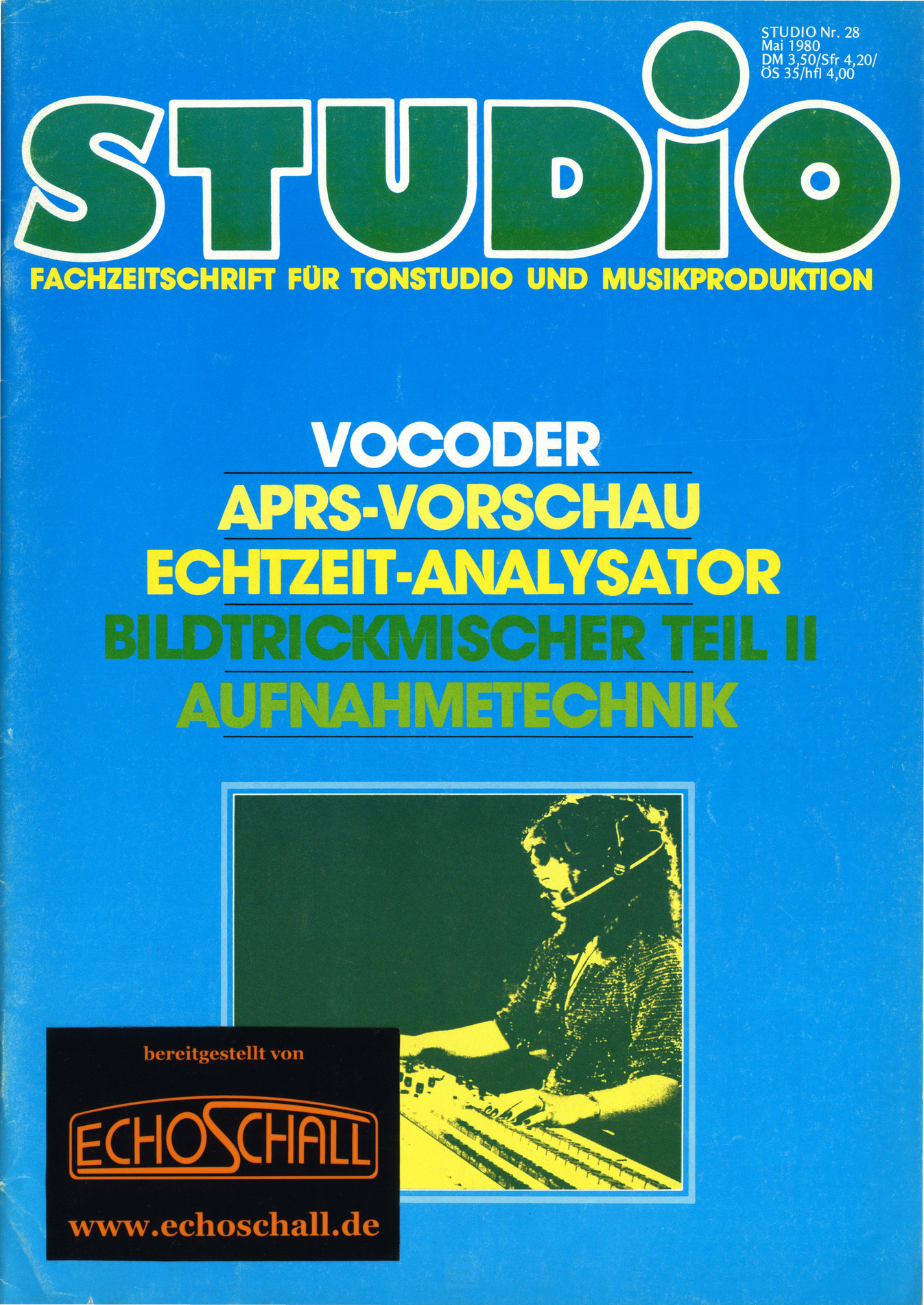 Echoschall Bibliothek Studio Magazin 1980 05 Heft 28 Seite 2 3