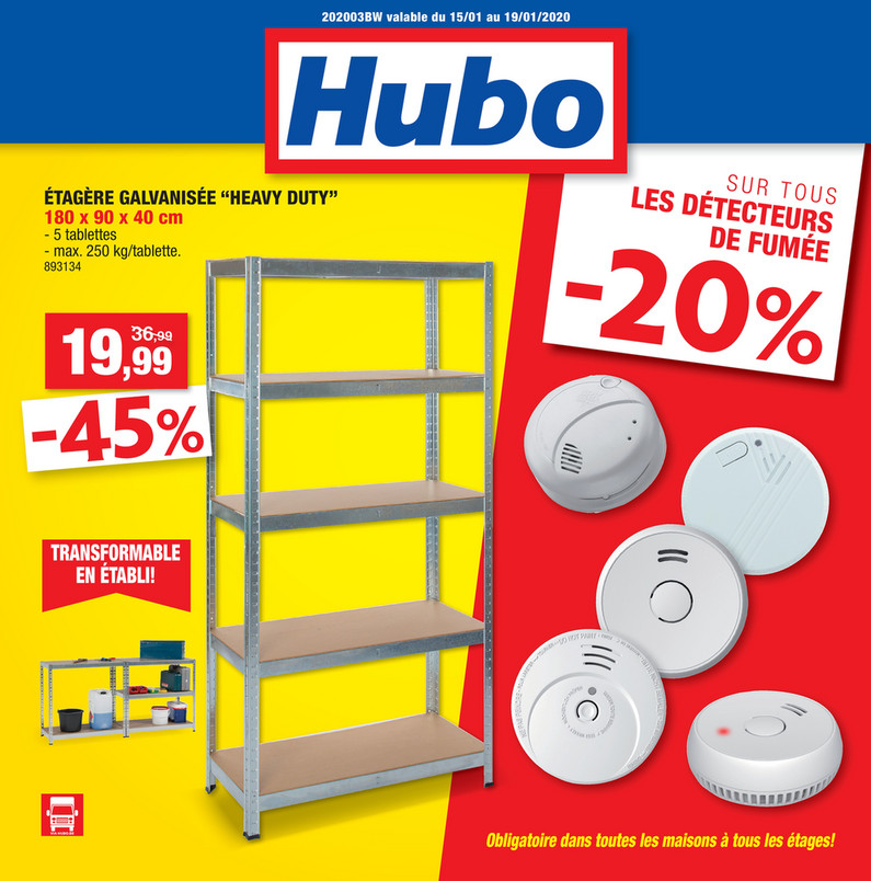 Folder Hubo du 15/01/2020 au 19/01/2020 - Promotions de la semaine 4