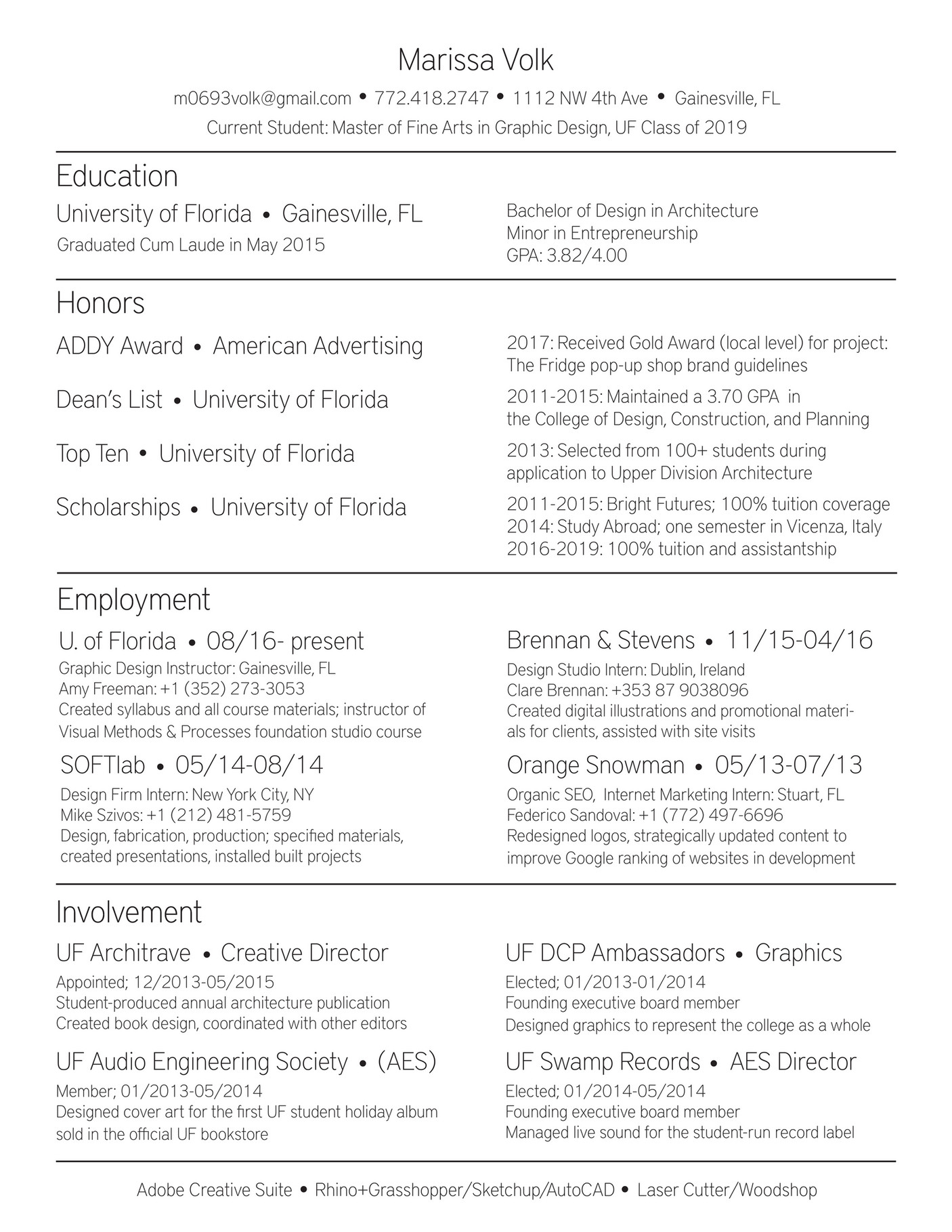 university-of-florida-resume-page-1-created-with-publitas